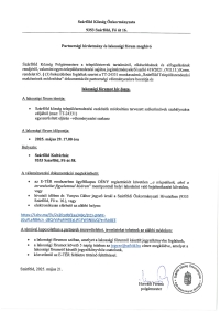 Szárföldi Szélerőműpark - Partnerségi Egyeztetés